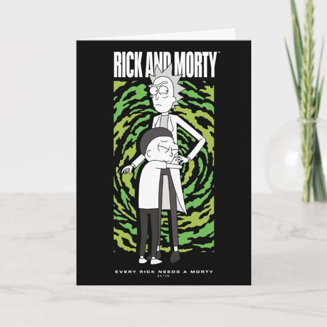 Cartão RICK E MORTY™ | Rick Morty Hugging (Frente)