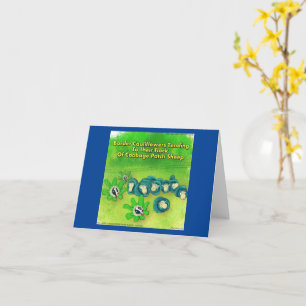 Cartão Rick London Funny Border Collie Flower Comic