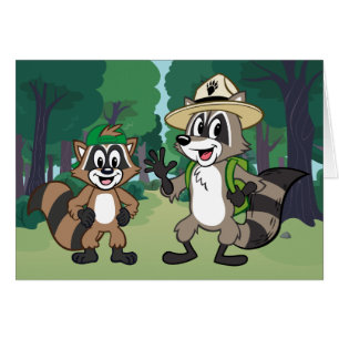 Cartão Rick & Ricky da guarda florestal do rick   da