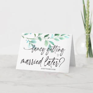 Cartão Rico de casar depois noiva de casamento para o noi