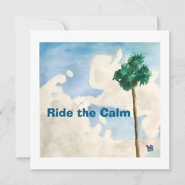Cartão Ride the Calm (Frente)