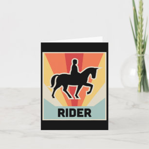 Cartão Rider Vintage Horseback