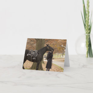 Cartão Riderless Horse Escort