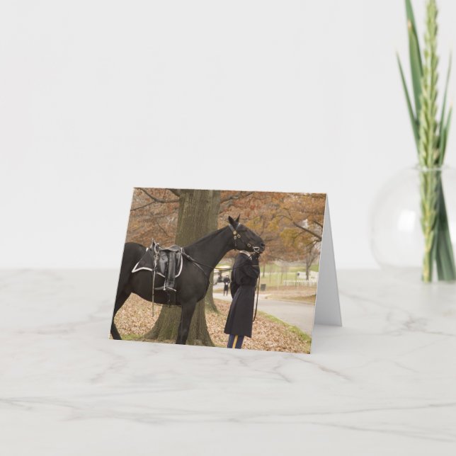 Cartão Riderless Horse Escort (Frente)