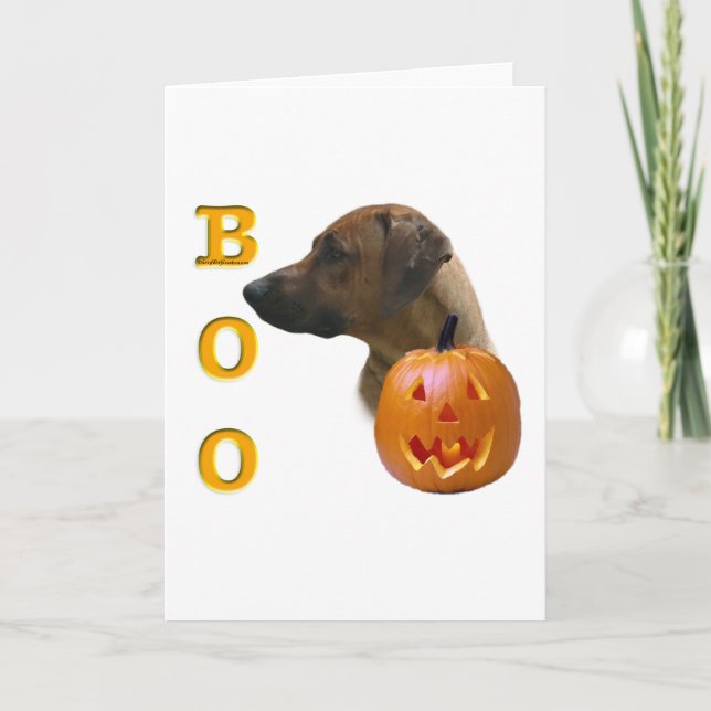 Cartão Ridgeback Boo (Frente)