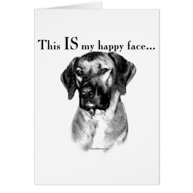 Cartão Ridgeback Feliz da Rodésia (Frente)