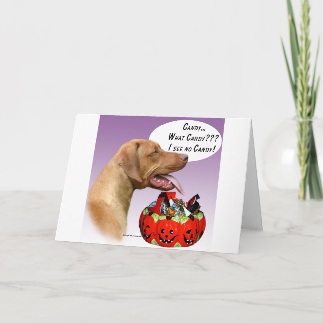 Cartão Ridgeback Halloween Candy (Frente)