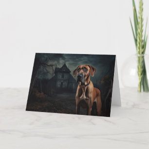 Cartão Ridgeback Ridgeback Halloween Ascary