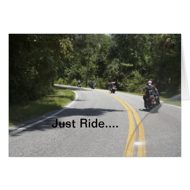 Cartão Ridin' (Frente Horizontal)