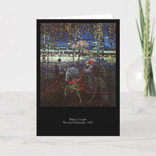 Cartão Riding Couple by Wassily Kandinsky 1907