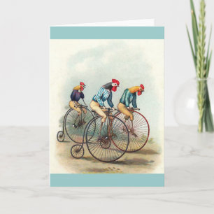 Cartão Riding Roosters