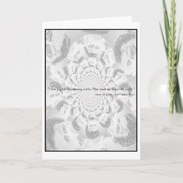 Cartão Rilke life (Frente)