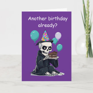 Cartão rim Reaper Birthday Funny Aging Humor Gift