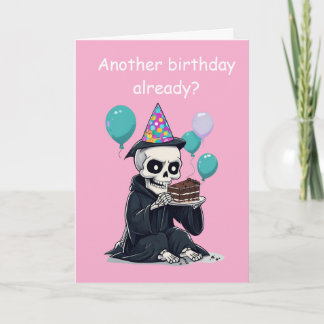 Cartão rim Reaper Birthday Funny Aging Humor Gift
