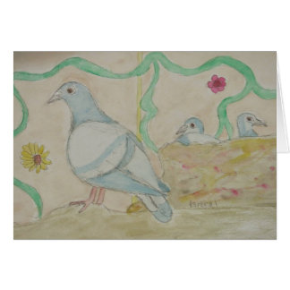 Cartão rima de berçário da águia da garagem