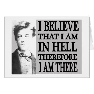 Cartão Rimbaud no Inferno
