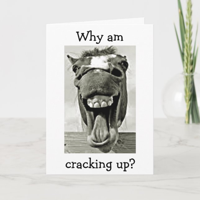 CARTÃO RINDO DONKEY É TÃO FELIZ QUE É "SEU ANIVERSÁRIO" (Frente)