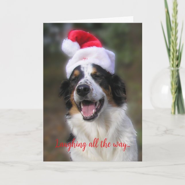 Cartão "Rindo o caminho todo..." (Frente)