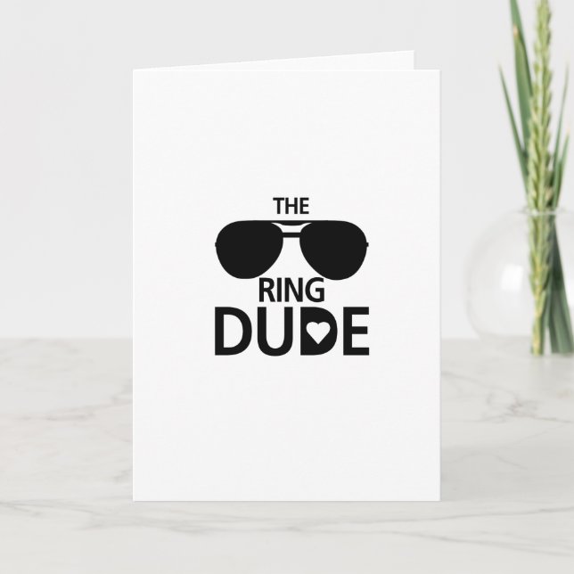 Cartão Ring Dude kids - Boys ring bearer wedding (Frente)