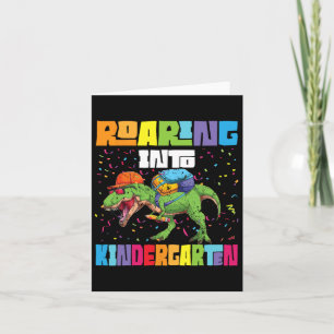 Cartão Ring Kindergarten Dinossaur T Rex Ck Para A Escola