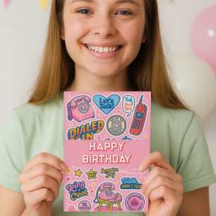 Cartão “Ring Ring! Feliz Aniversário Garotas