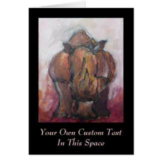 Cartão Rinoceronte