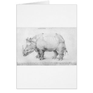 Cartão Rinoceronte por Albrecht Durer