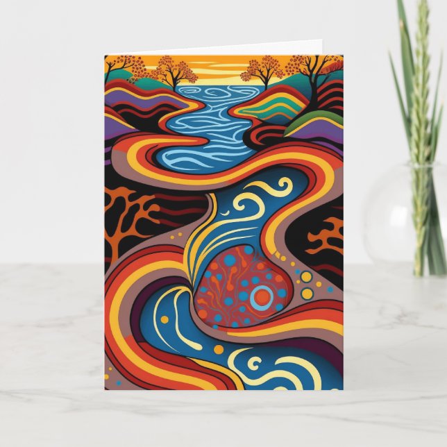 Cartão Rio, aborígene, tempo de sonho. (Frente)