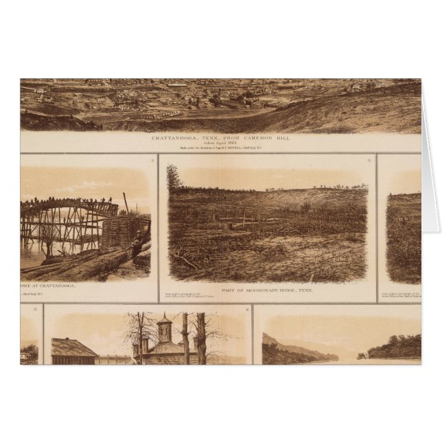 Cartão Rio Chattanooga Tennessee (Frente Horizontal)