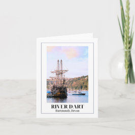 Cartão Rio Dart, Dartmouth, Devon