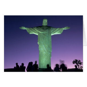 Cartão Rio de Janeiro, Brasil. a Estátua de Cristo em