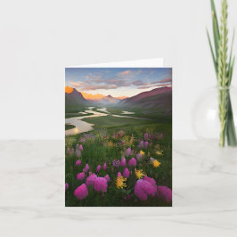 Cartão Rio em aquarela e flores personalizável
