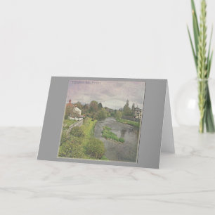 Cartão Rio Hafren em Newtown, Powys