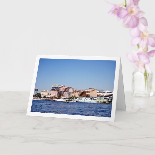 Cartão Rio Nilo, Luxor, Egito (Orquídea)