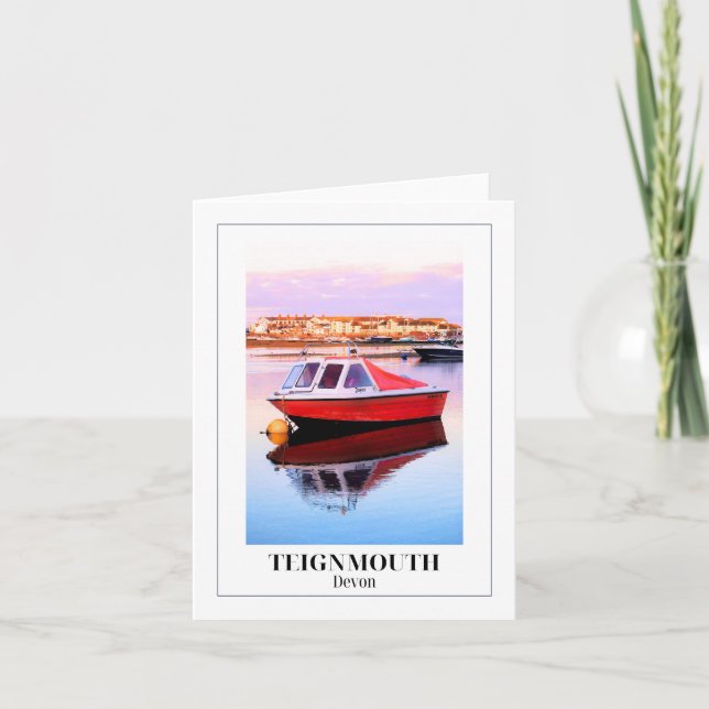 Cartão Rio Tain, Teignmouth, Devon (Frente)