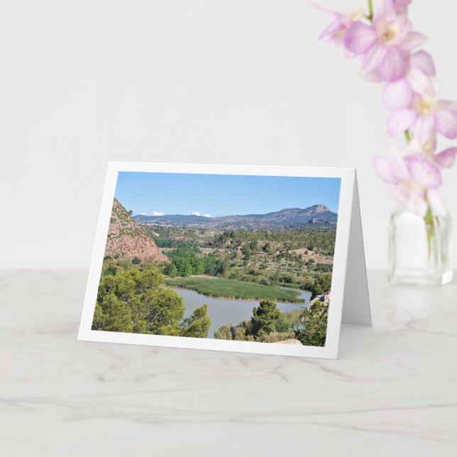 Cartão Rio Turia em Domeño Viejo, Valência, Espanha (Orquídea)