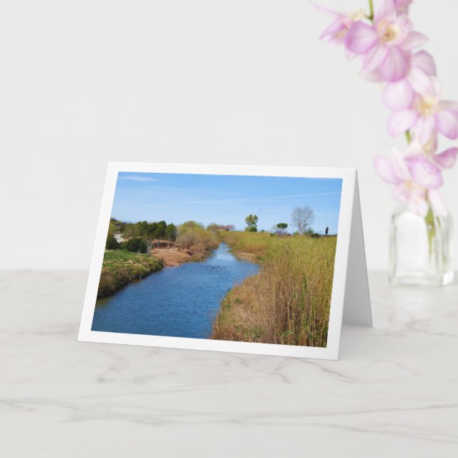 Cartão Rio Turia em Riba-roja de Túria, Espanha (Orquídea)