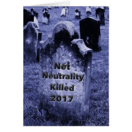 Cartão RIP Neutralidade Net Gravestone