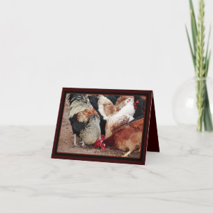 Cartão Risco da galinha