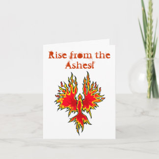 Cartão Rise From The Ashes - Phoenix Notecard