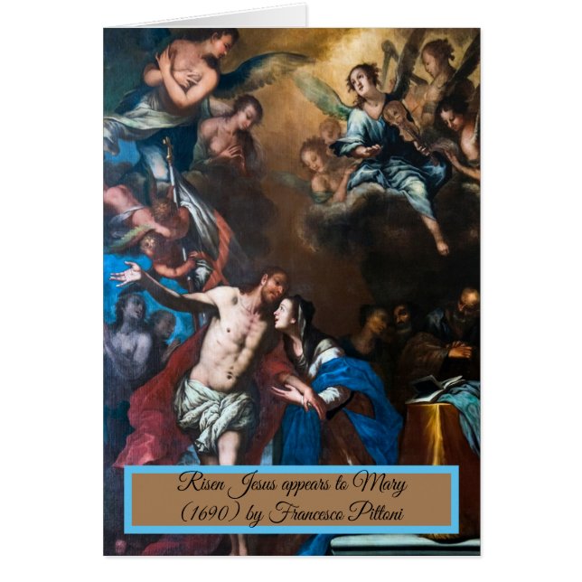Cartão Risen Jesus aparece para Mary (Frente)