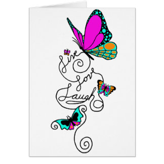 Cartão Riso vivo do amor