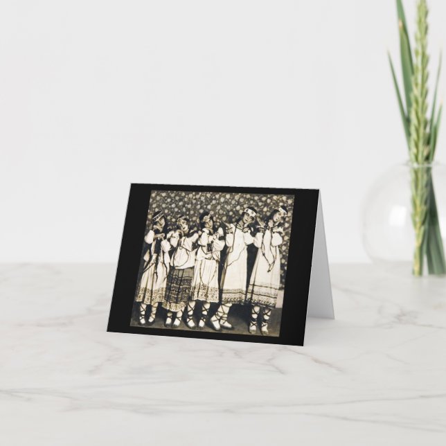 Cartão Rito de Russes dos balés do primavera (Frente)