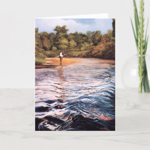 Cartão River Painting Greeting Cards