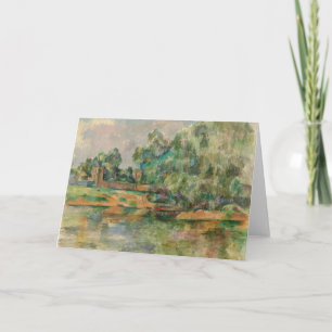Cartão Riverbank by Cezanne Blank Greeting Card