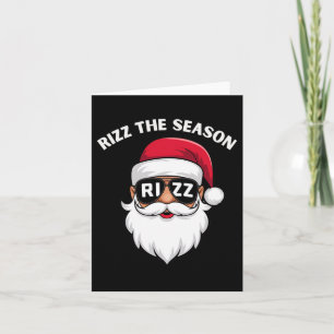 Cartão Rizz A Temporada Papai Noel Rizzmas Riz Piada Chri