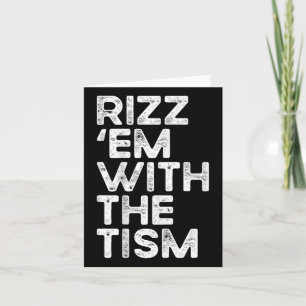 Cartão Rizz Em Com O Tismo Engraçado Consciência Do Autis