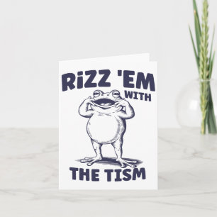 Cartão Rizz Em Com O Tismo Engraçado Memória Sapo Autista