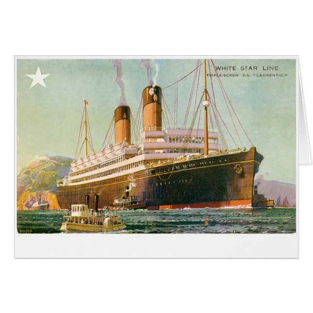 Cartão RMS Laurentic (Frente Horizontal)