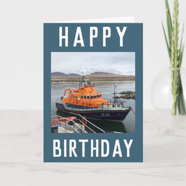 Cartão RNLI Lifeboat em Isle of Islay, Scotland Card (Frente)